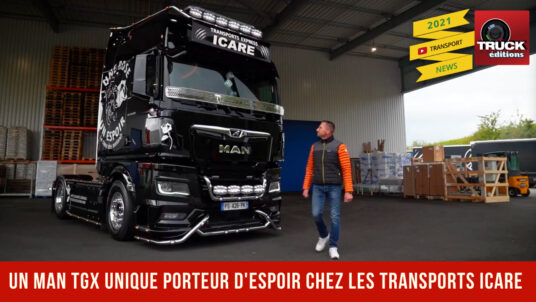 Un MAN TGX unique porteur d'espoir imaginé par les Transports ICARE