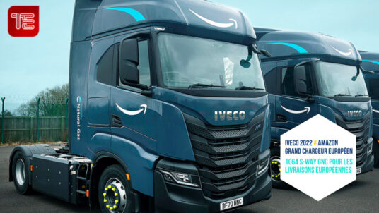 Livraison de 1064 IVECO S-WAY GNC pour Amazon