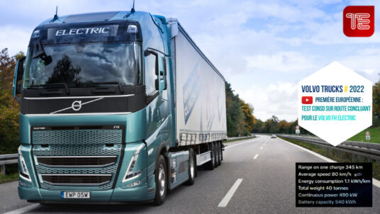 Première européenne : test conso sur route concluant pour le Volvo FH Electric