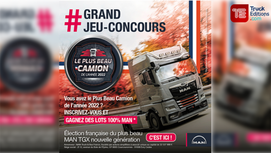 MAN lance son grand jeu-concours du plus beau camion MAN 2022