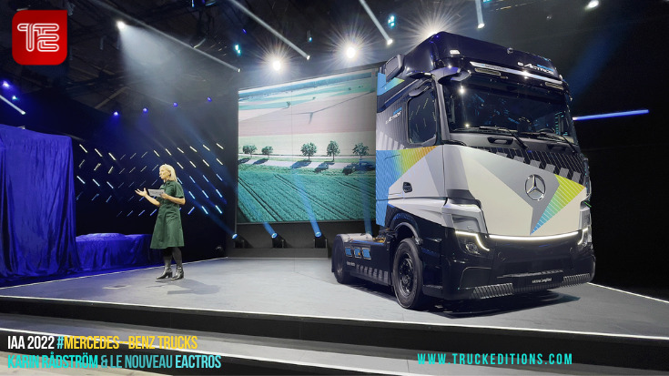 Karin Rådström et le nouveau eActros - IAA2022