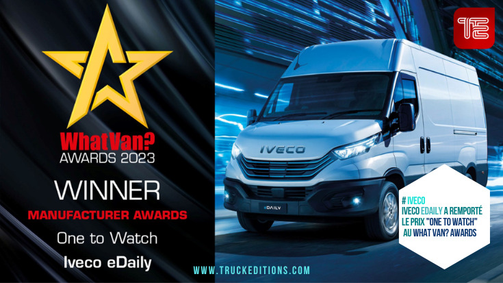 IVECO eDAILY a remporté le prix "One to Watch" au What Van? Awards