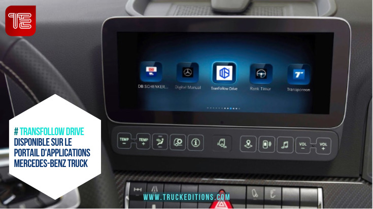 TransFollow Drive disponible sur le portail d'applications Mercedes-Benz Truck : une solution pour la dématérialisation des lettres de voiture