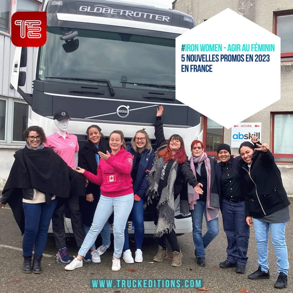 Volvo Trucks France et R.A.S Intérim lancent cinq nouvelles promotions pour former des femmes conductrices de poids lourd