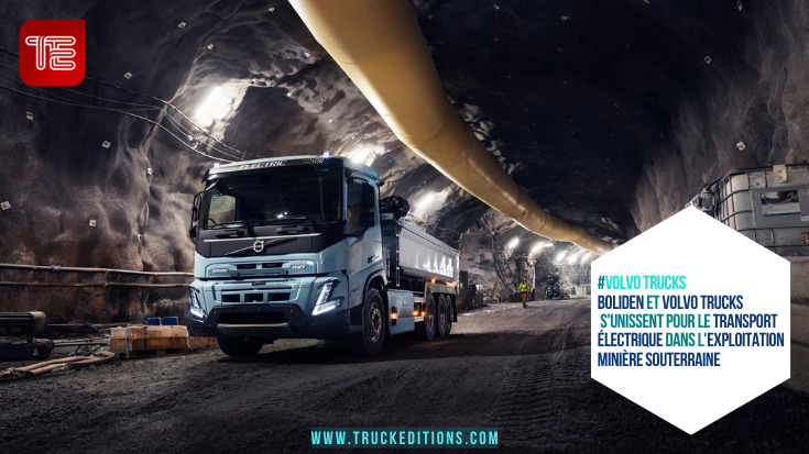 Boliden et Volvo Trucks s'unissent pour le transport électrique dans l'exploitation minière souterraine