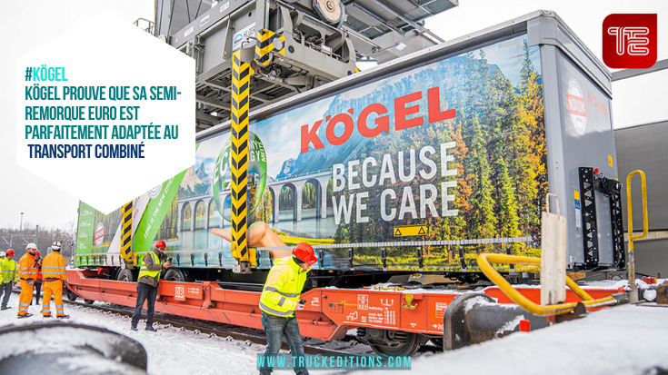 Kögel prouve que sa semi-remorque Euro est parfaitement adaptée au transport combiné