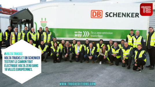 Volta Trucks et DB Schenker testent le camion tout électrique Volta Zero dans 18 villes européennes.