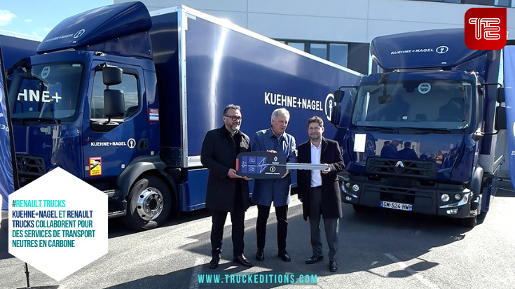 Kuehne+Nagel et Renault Trucks collaborent pour des services de transport neutres en carbone