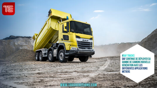 DAF continue de déployer sa gamme de camions nouvelle génération avec les différentes applications métiers