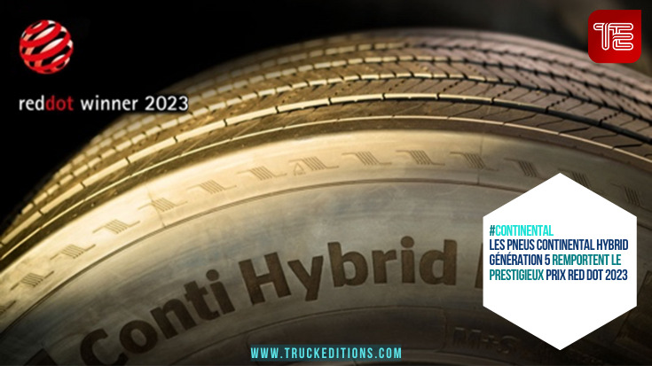 Les pneus Continental Hybrid Génération 5 remportent le prestigieux prix Red Dot 2023
