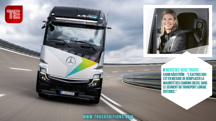 Mercedes-Benz Trucks annonce une nouvelle référence dans la longue distance avec son eActros 600 pour remplacer les camions diesel.