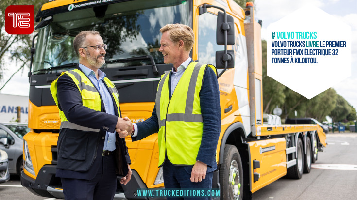 Volvo Trucks livre le premier porteur FMX électrique 32 tonnes à Kiloutou, marquant une première européenne