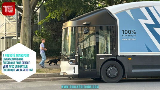 livraison urbaine électrique pour Cercle Vert avec un porteur électrique Volta Zéro 16T.