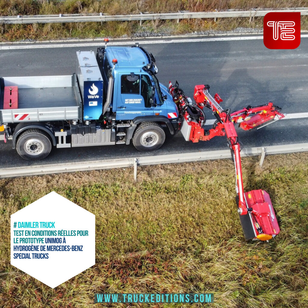 transport routier et service : Test en conditions réelles pour le prototype Unimog à Hydrogène de Mercedes-Benz Special Trucks 