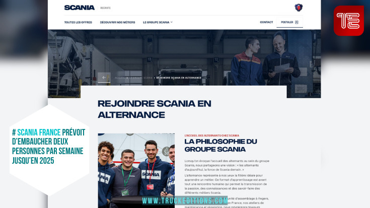 Image site Scaniarecrute.fr, pages des alternants