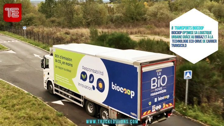 Biocoop optimise sa logistique urbaine grâce au biogaz et à la technologie Eco-Drive de Carrier Transicold