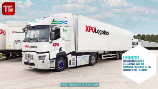 Transport routier : XPO Logistics passe à l'électrique avec une commande historique de 165 camions verts en France !
