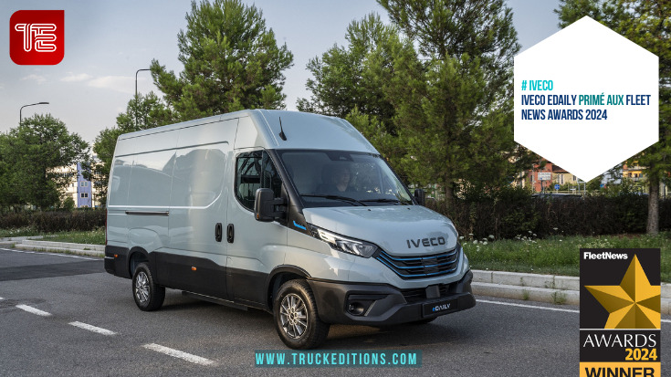 Transport routier : IVECO eDaily primé aux Fleet News Awards 2024