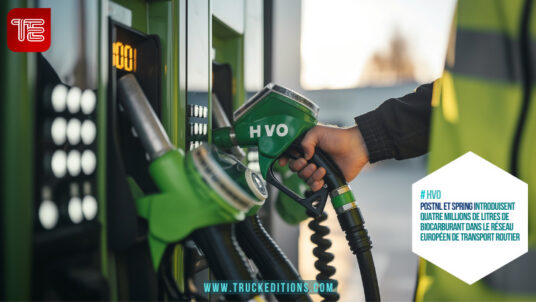 PostNL et Spring introduisent quatre millions de litres de biocarburant dans le réseau européen de transport routier