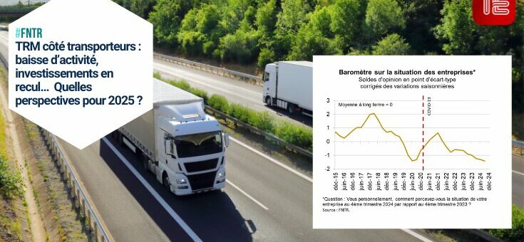 Transport routier de marchandises : des indicateurs toujours en berne au 4e trimestre 2024