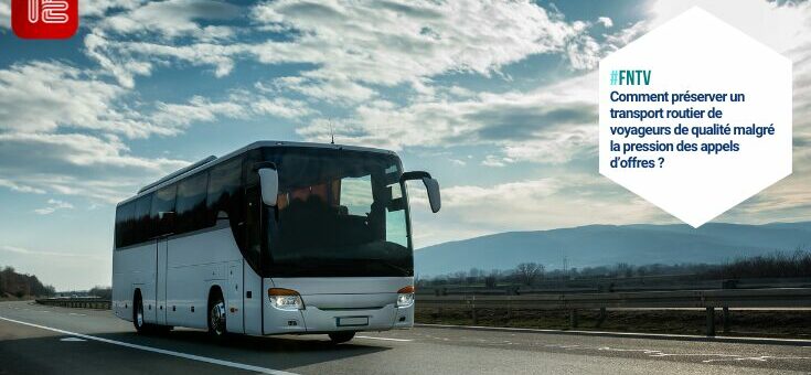 Car de transport routier devant dépôt - AG FNTV Auvergne-Rhône-Alpes