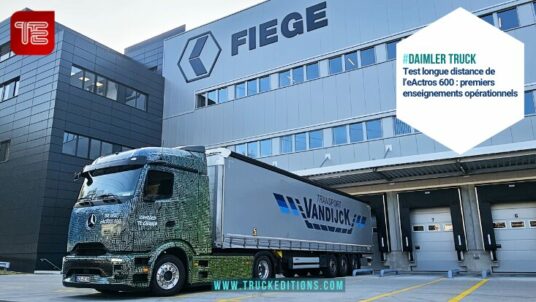 Prototype eActros 600 en test routier