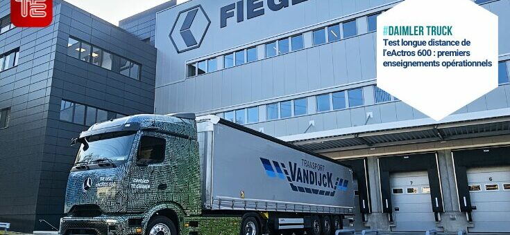 Prototype eActros 600 en test routier