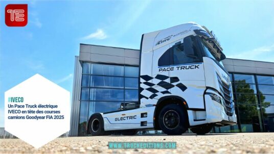 IVECO Pace Truck : Camion électrique IVECO S-eWay sur circuit