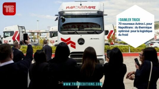 Livraison Actros L ProCabin à Napolitrans, Mercedes-Benz camion cabine longue