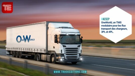 Dashboard TMS OneWorld, interface logistique ACSEP
