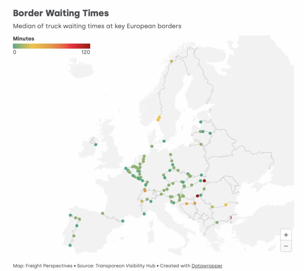 Transporeon lance une carte interactive 