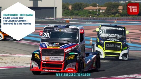 Téo Calvet en course au Castellet