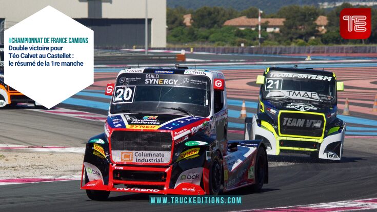 Téo Calvet en course au Castellet