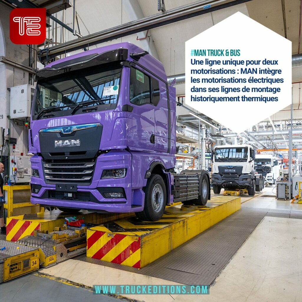 Camion MAN eTruck ligne production