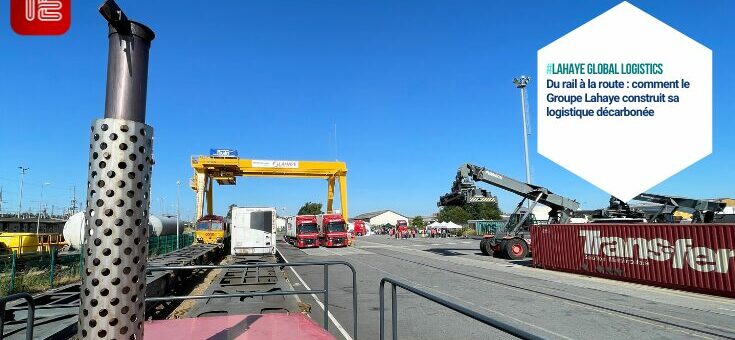 Train combiné Groupe Lahaye au terminal de Rennes