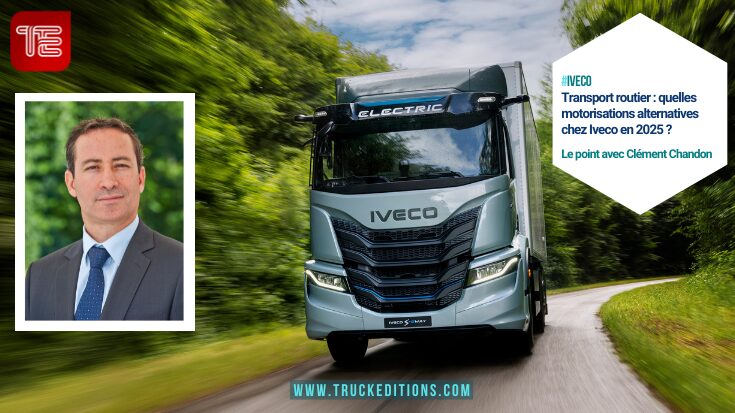 Poids lourd Iveco électrique en recharge rapide, Clément Chandon lors d'une conférence presse, Comparatif énergétique des motorisations alternatives