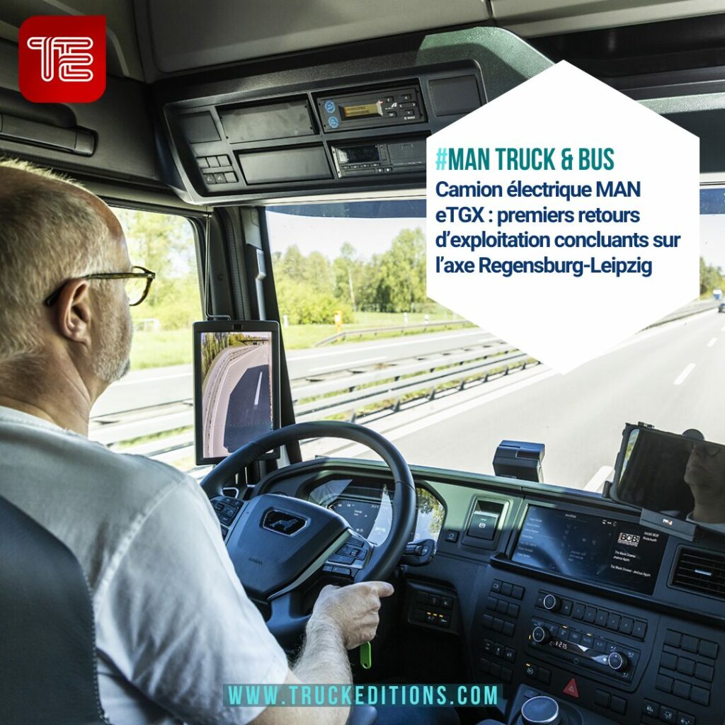 Transport routier électrique : premiers retours d’Elflein sur le MAN eTGX