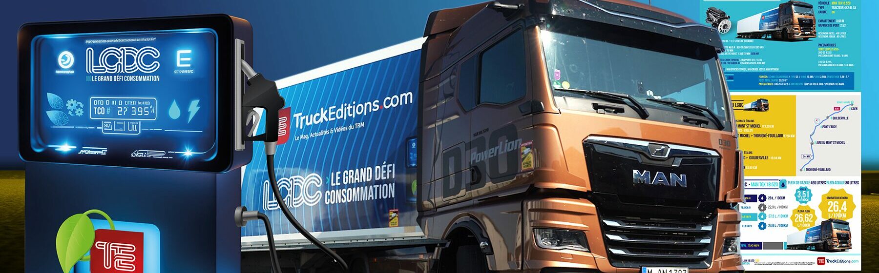 Le Grand Défi Consommation : le MAN TGX 520 PowerLion passe en mode sobriété