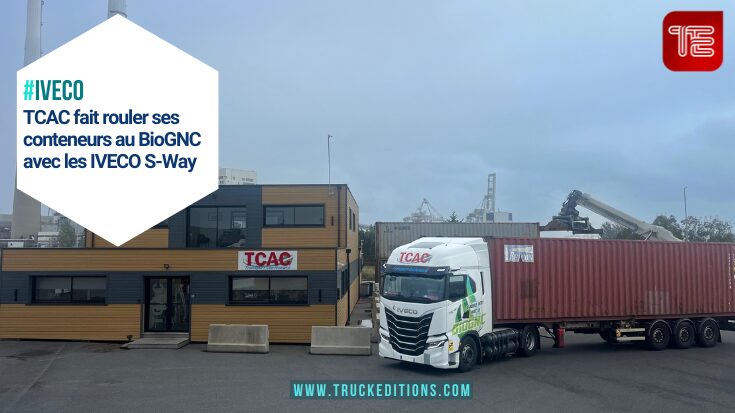 Camion IVECO S-Way GNC devant le siège de TCAC au Havre 2.