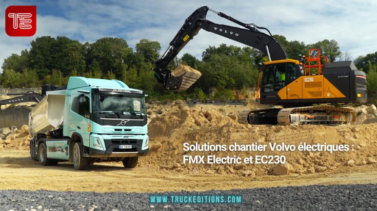 Solutions chantier Volvo électriques : 
FMX Electric et EC230 