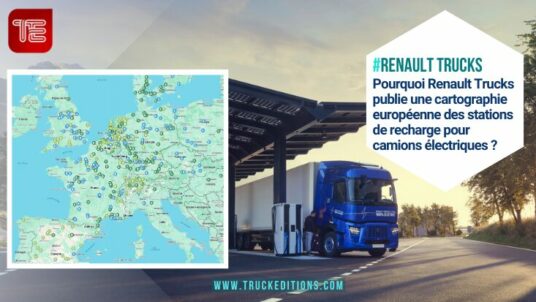 Stations de recharge publique pour poids lourds Renault Trucks en Europe