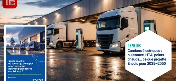 Camions électriques : puissance, HTA, points chauds… ce que projette Enedis pour 2035–2050