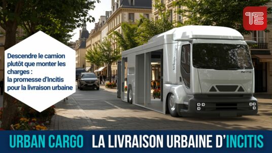 Urban Cargo Incitis : démo video du camion électrique urbain 19 t qui se pose au niveau du trottoir