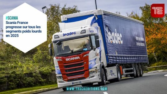 Scania France progresse sur tous les segments poids lourds en 2025