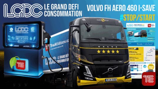 Test consommation : Volvo FH AERO 460 I-SAVE STOP-START sur 344 km Caen-Rennes