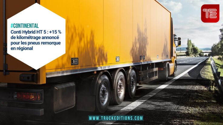 Pneu remorque Conti Hybrid HT 5 sur essieu remorque 2