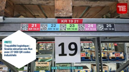 #inotec INOTEC - Traçabilité logistique : Scania sécurise ses flux avec 27 000 QR codes industriels