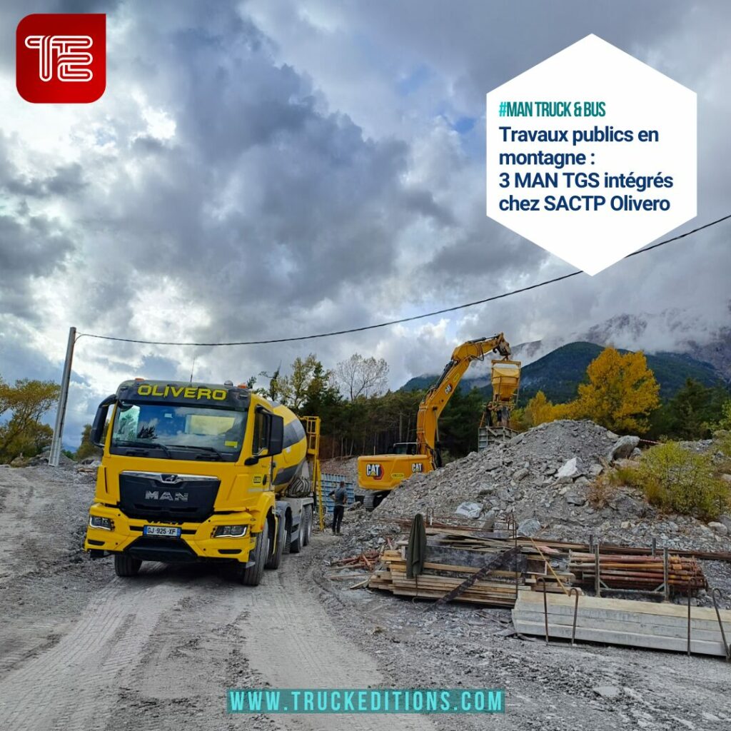 Travaux publics : trois MAN TGS configurés pour les contraintes de montagne chez Olivero