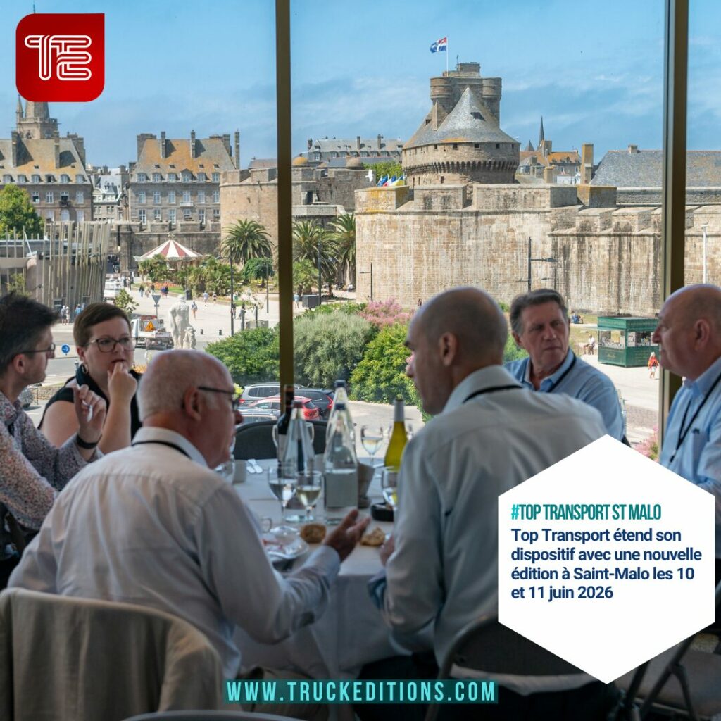Déjeuner de travail avec vue sur Saint-Malo pendant l'événement transport Top Transport