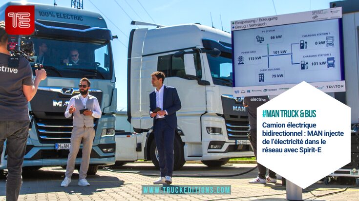 Poids lourds électriques : Spirit-E valide le V2G en conditions réelles